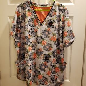 Healing Hands scrub top